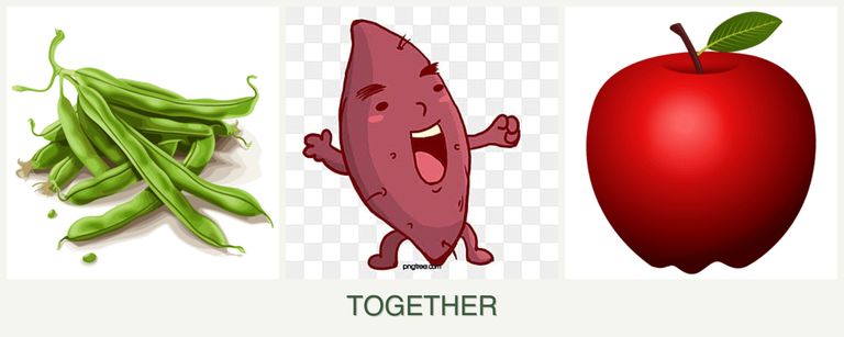 Can you plant beans, sweet potatoes and apples together?