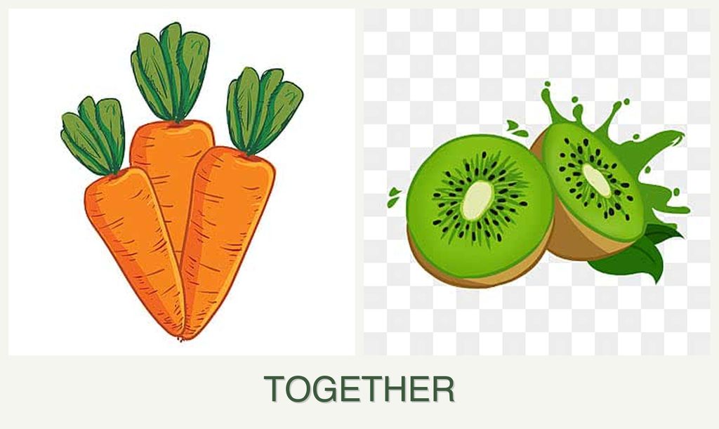 Can you plant carrots and kiwi together?