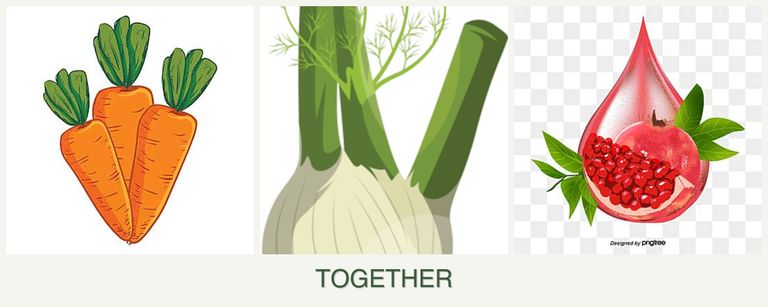 Can you plant carrots, fennel and pomegranates together?