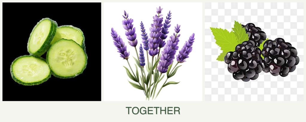 Can you plant cucumbers, lavender and blackberries together?