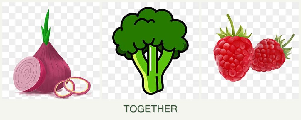 Can you plant onions, broccoli and raspberries together?