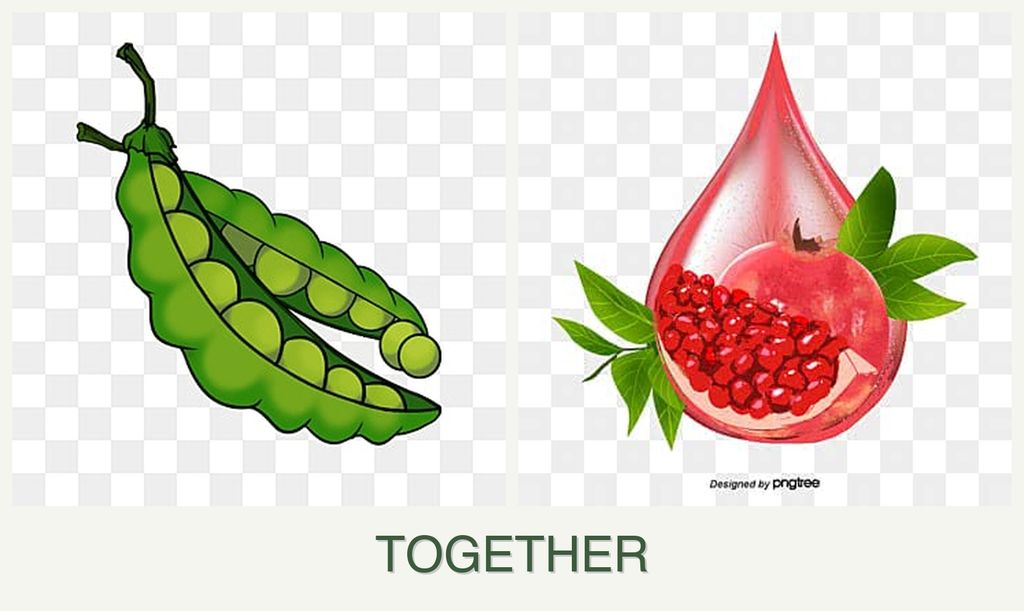 Can you plant peas and pomegranates together?