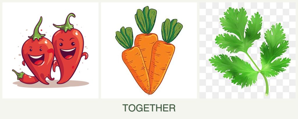 Can you plant peppers, carrots and parsley together?