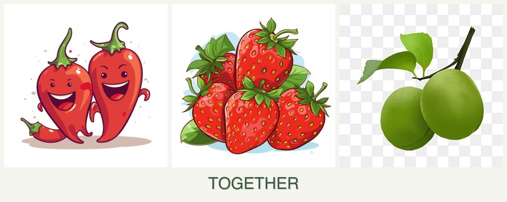 Can you plant peppers, strawberries and plums together?
