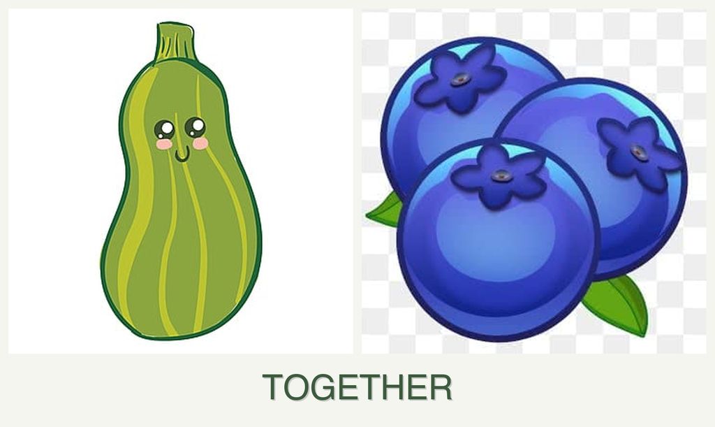 Can you plant zucchini and blueberries together?