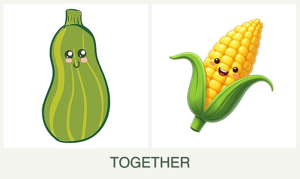 Can you plant zucchini and corn together?