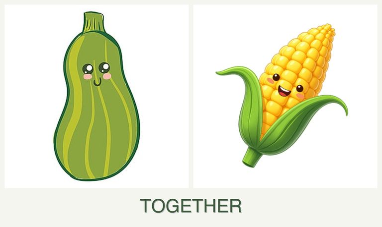Can you plant zucchini and corn together?