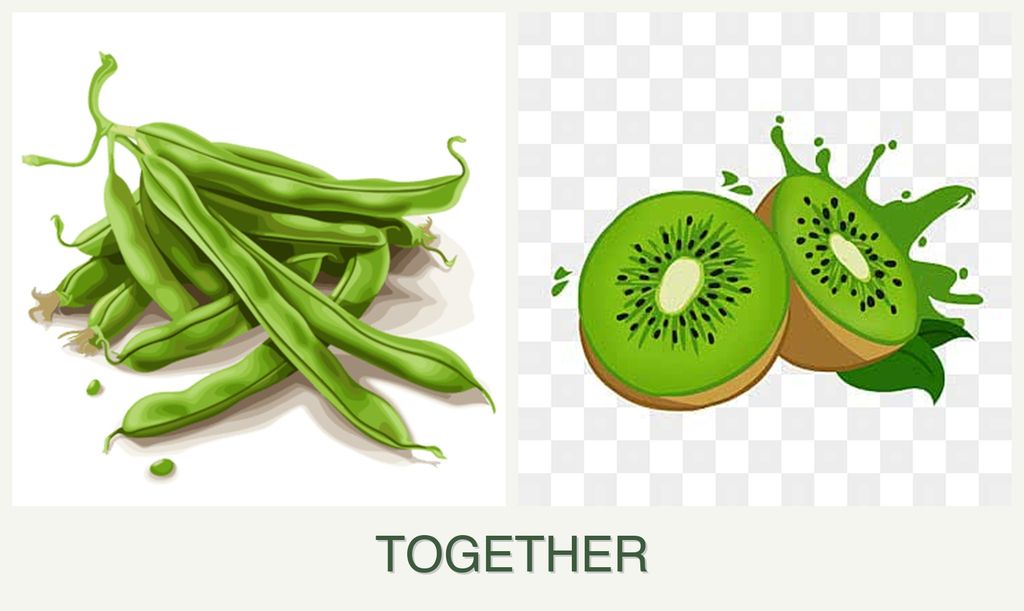 Can you plant beans and kiwi together?