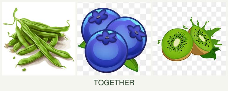 Can you plant beans, blueberries and kiwi together?