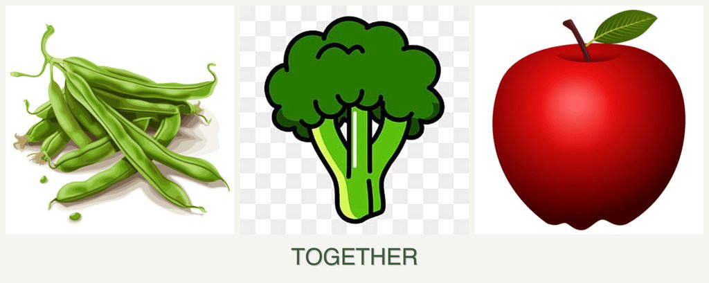 Can you plant beans, broccoli and apples together?