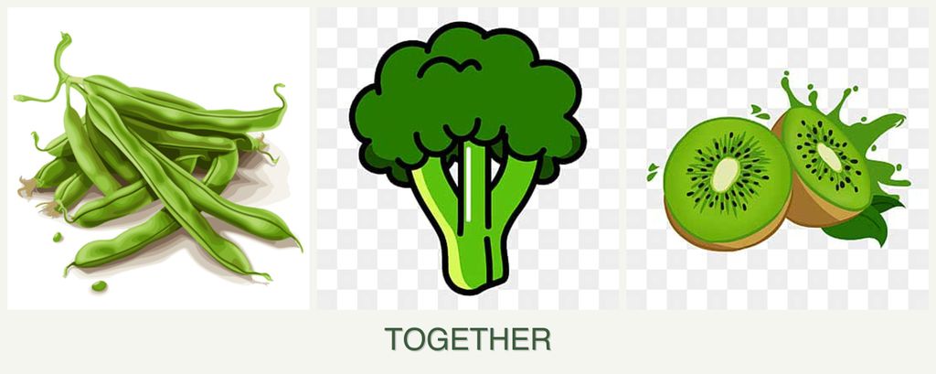 Can you plant beans, broccoli and kiwi together?