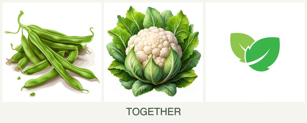Can you plant beans, cauliflower and mint together?