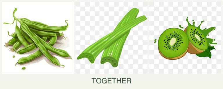 Can you plant beans, celery and kiwi together?