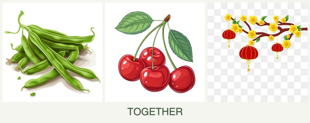 Can you plant beans, cherries and apricots together?