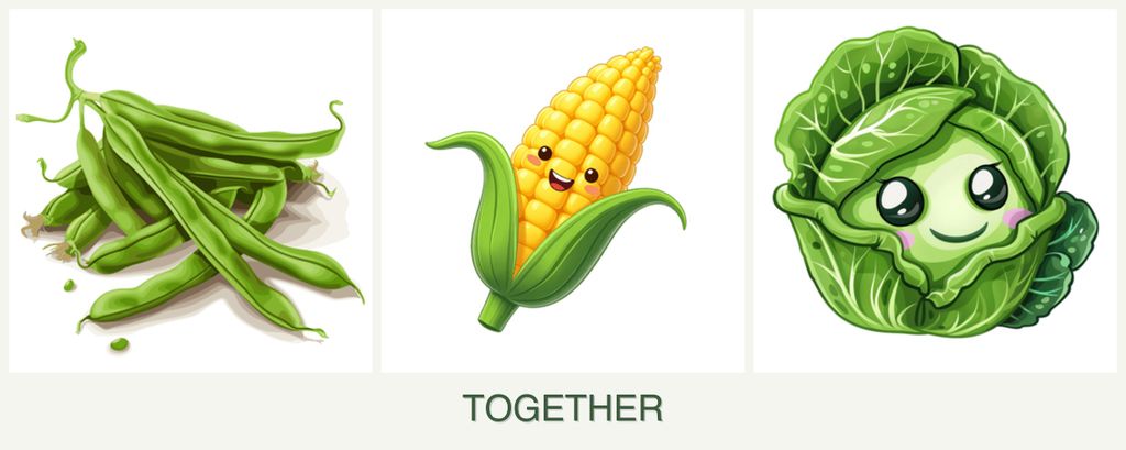 Can you plant beans, corn and cabbage together?