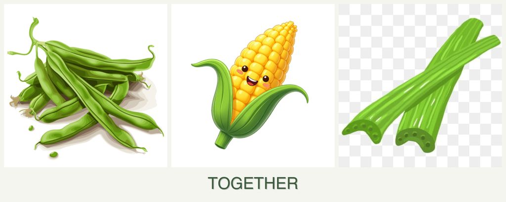 Can you plant beans, corn and celery together?