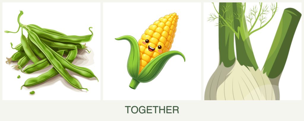Can you plant beans, corn and fennel together?