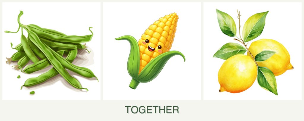 Can you plant beans, corn and lemons together?