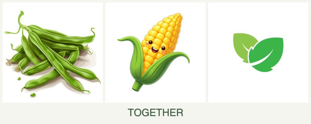 Can you plant beans, corn and mint together?