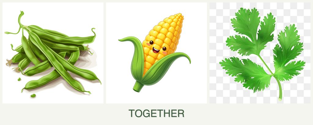 Can you plant beans, corn and parsley together?