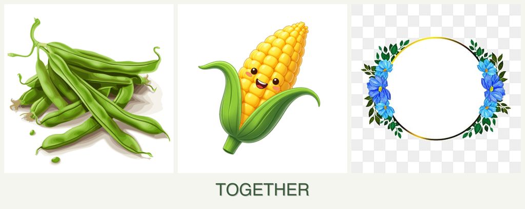 Can you plant beans, corn and zinnias together?