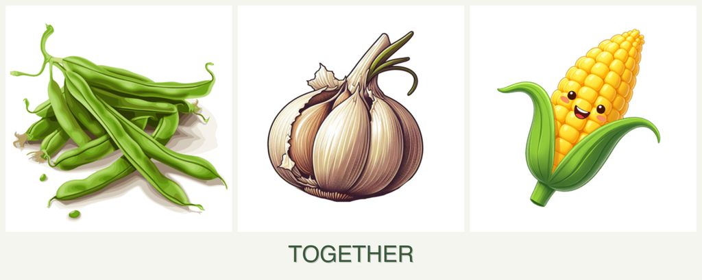 Can you plant beans, garlic and corn together?
