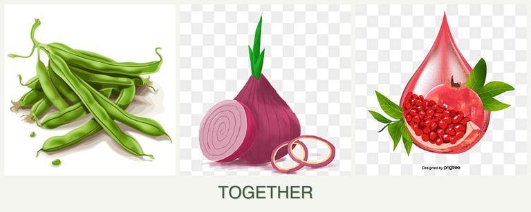 Can you plant beans, onions and pomegranates together?