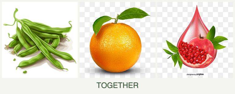 Can you plant beans, oranges and pomegranates together?