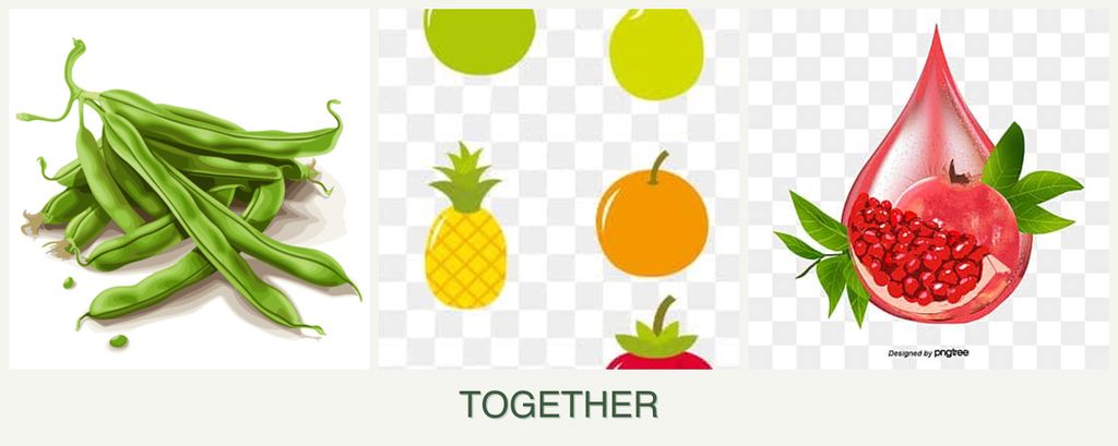 Can you plant beans, pears and pomegranates together?