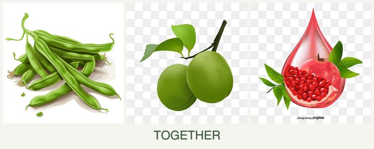Can you plant beans, plums and pomegranates together?