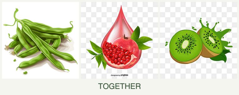 Can you plant beans, pomegranates and kiwi together?
