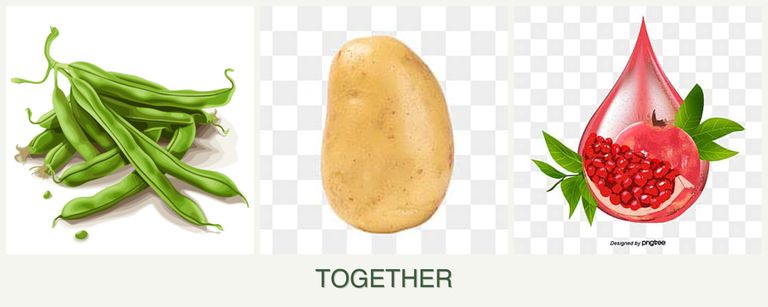 Can you plant beans, potatoes and pomegranates together?