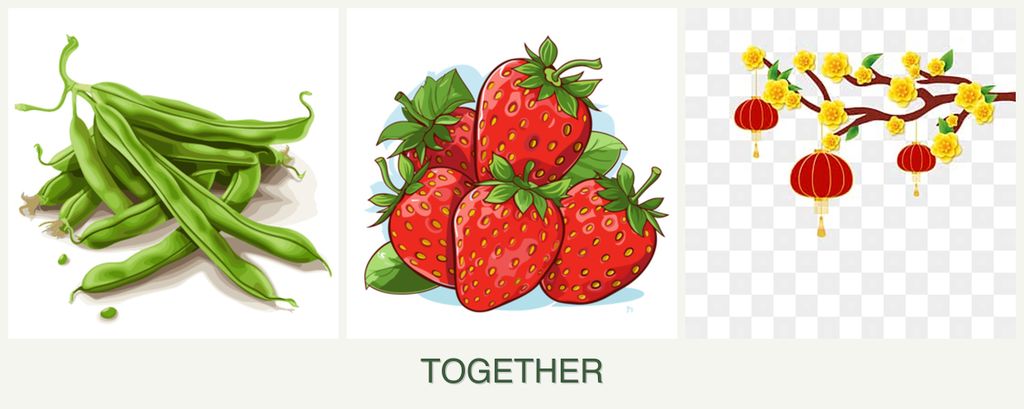 Can you plant beans, strawberries and apricots together?