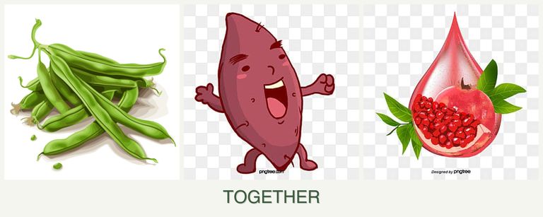 Can you plant beans, sweet potatoes and pomegranates together?