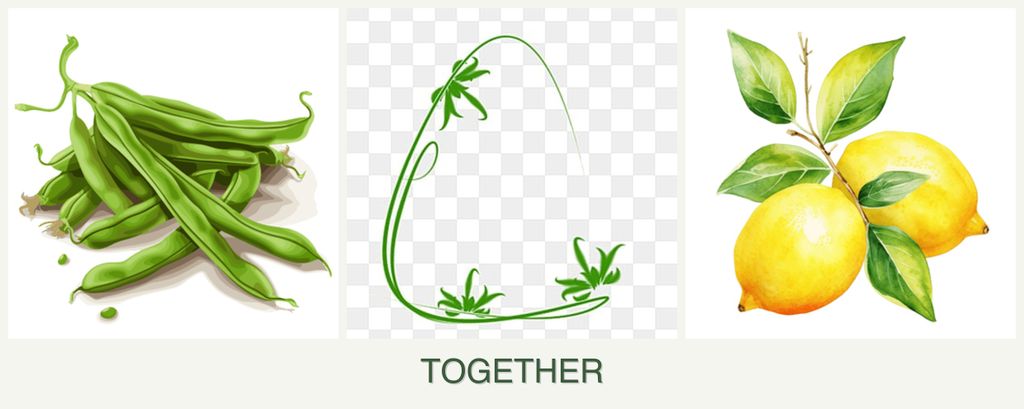 Can you plant beans, tarragon and lemons together?