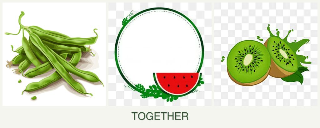 Can you plant beans, watermelons and kiwi together?