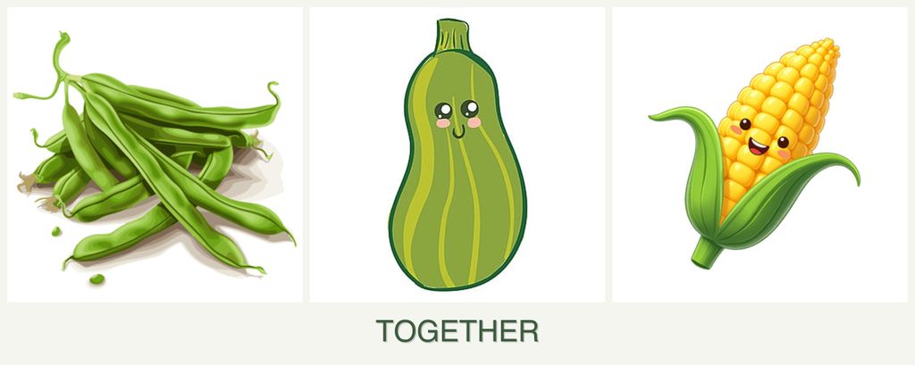 Can you plant beans, zucchini and corn together?