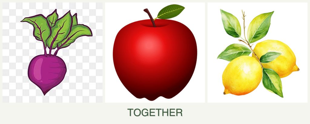 Can you plant beets, apples and lemons together?