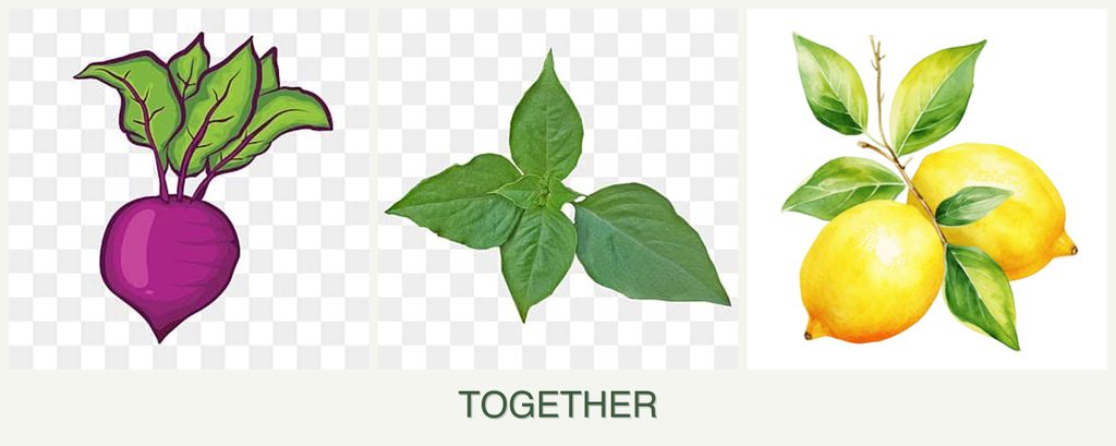 Can you plant beets, basil and lemons together?