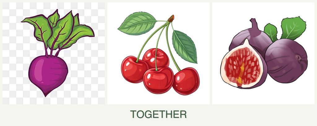 Can you plant beets, cherries and figs together?