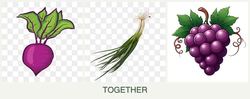 Can you plant beets, chives and grapes together?