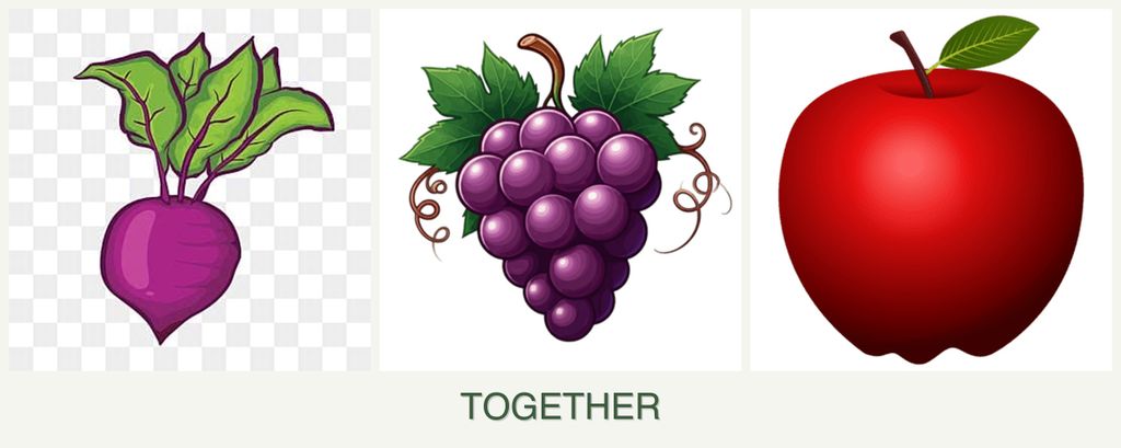 Can you plant beets, grapes and apples together?