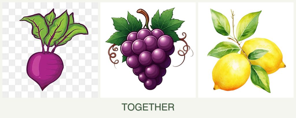 Can you plant beets, grapes and lemons together?