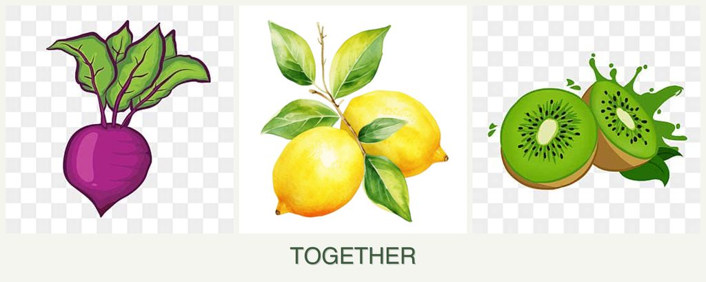 Can you plant beets, lemons and kiwi together?