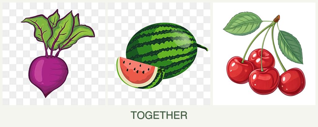 Can you plant beets, melons and cherries together?