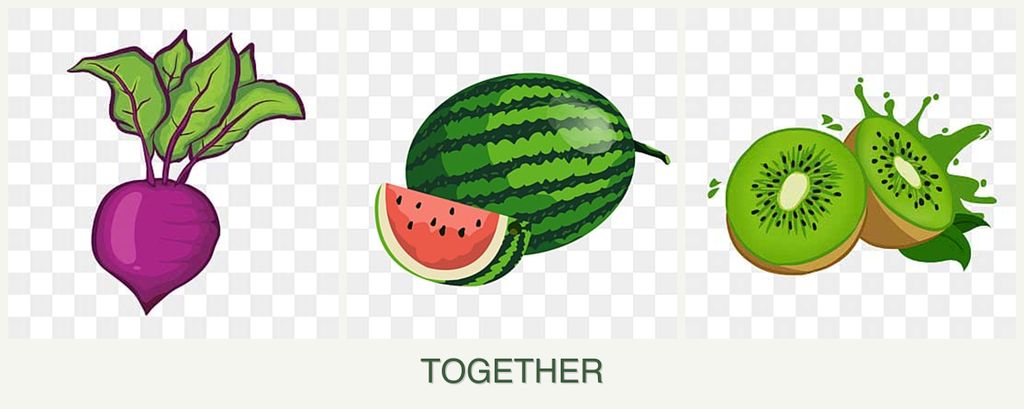Can you plant beets, melons and kiwi together?