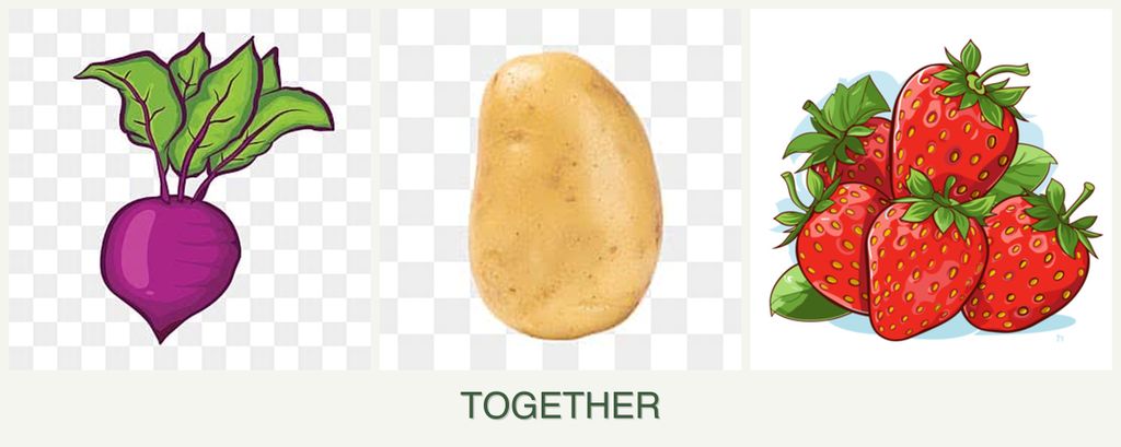 Can you plant beets, potatoes and strawberries together?