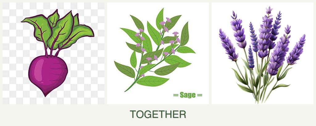 Can you plant beets, sage and lavender together?