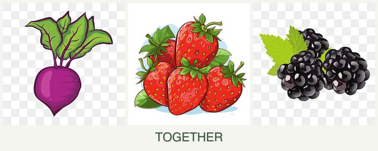 Can you plant beets, strawberries and blackberries together?