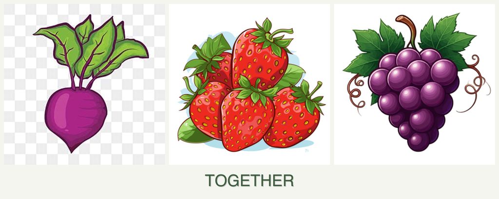 Can you plant beets, strawberries and grapes together?